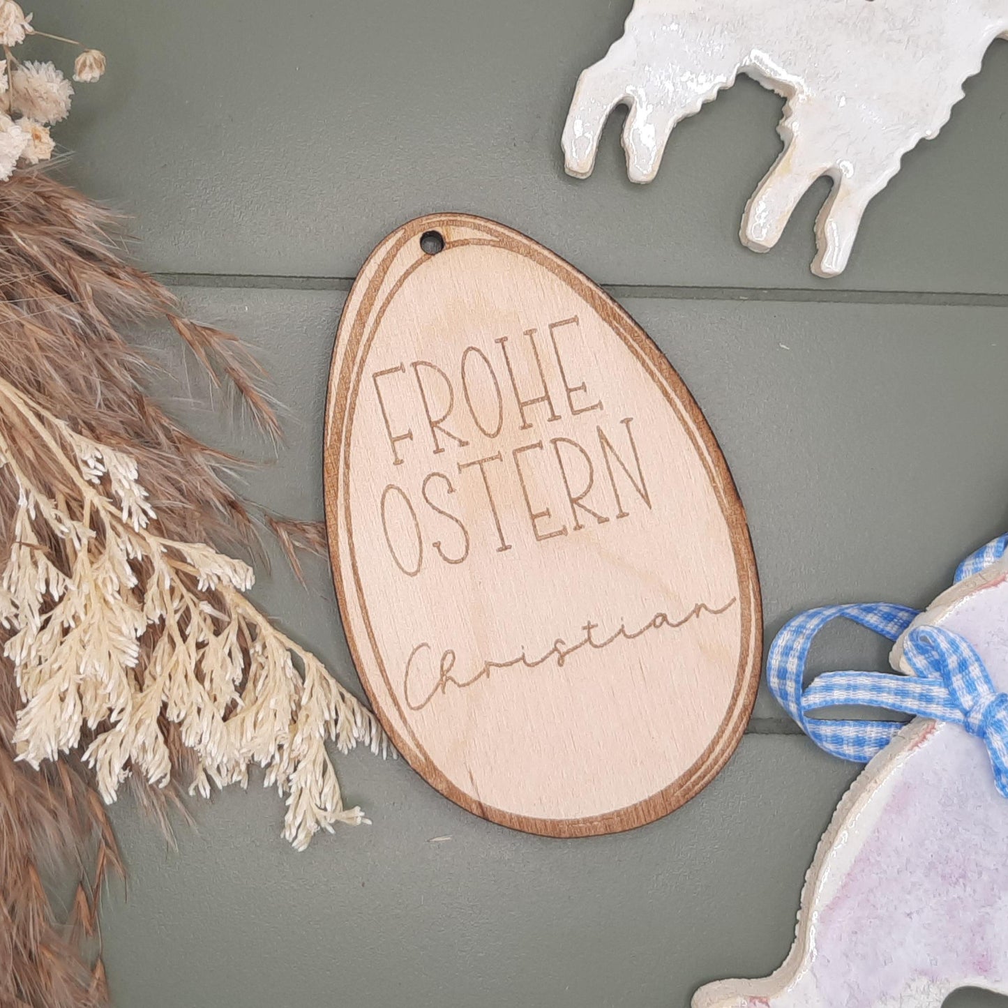 Benutzerdefinierte Osteranhänger,Ei, Ostern, Frühling, Osternest, Deko, Junge, Mädchen, Geschenkanhänger