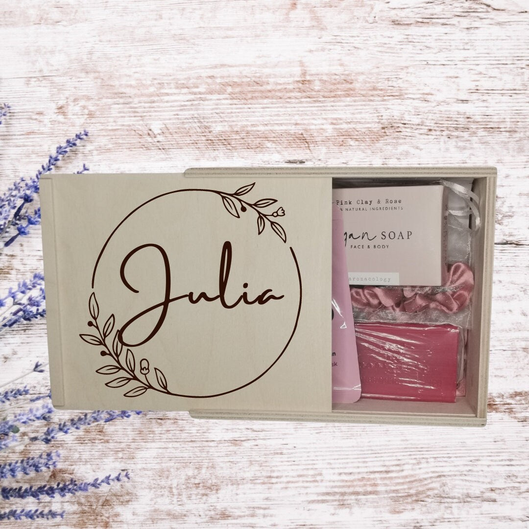 Beauty Geschenkbox in rosa oder beige für die beste Freundin, Arbeitskollegin, Mama, Oma