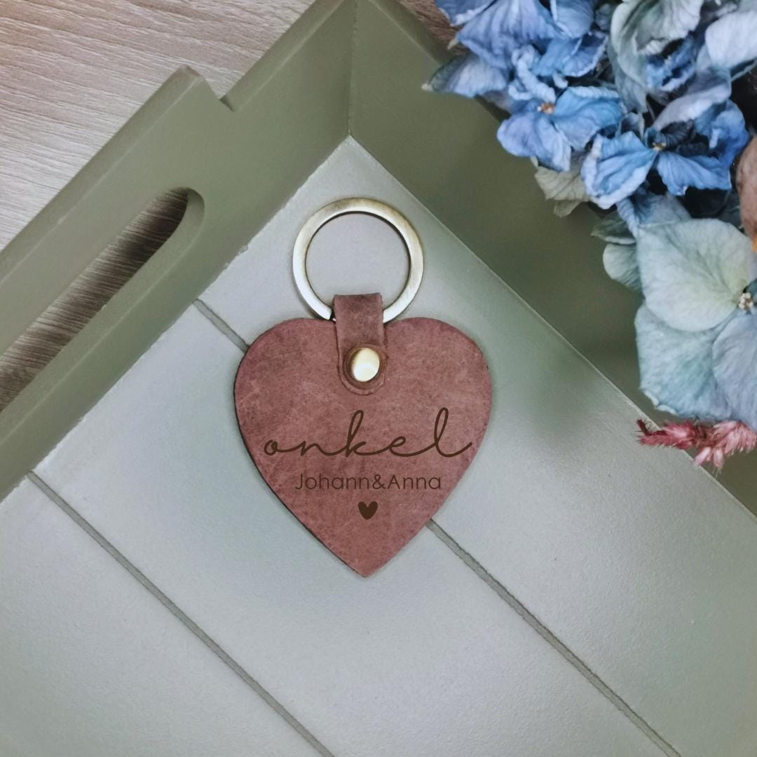 Schlüsselanhänger aus echten Leder, Pärchen, Mama, Papa, Oma, Opa, Muttertag, Vatertag, Geburtstag, Beste Freundin, Geschenkideen