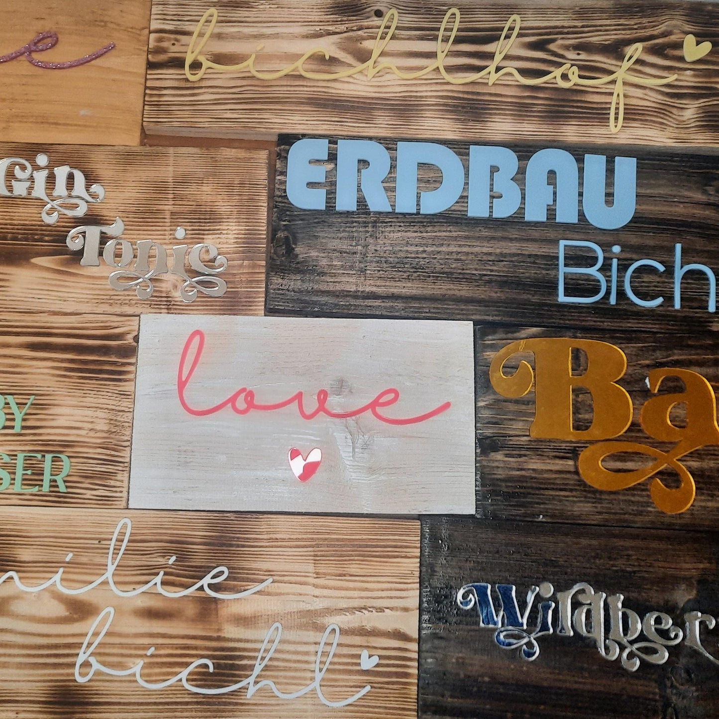 Benutzerdefiniertes Schild, Holz Name Wort, Holz Wandkunst, rustikal, personalisiertes Geschenk für Hochzeit, Einzug, Deko, Geburtstag