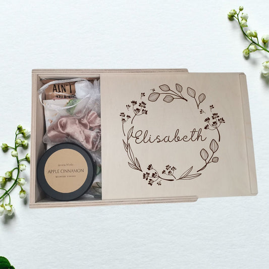 Beauty Geschenkbox in beige oder rosa für die beste Freundin, Arbeitskollegin, Mama, Oma