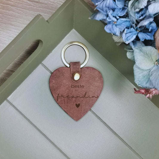 Schlüsselanhänger aus echten Leder, Pärchen, Mama, Papa, Oma, Opa, Muttertag, Vatertag, Geburtstag, Beste Freundin, Geschenkideen